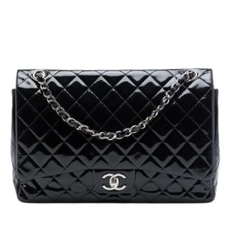 Chanel Pre-owned Double Flap Shoulder Bag - Dames - Pre-owned - Zwart - Maat: ONE Size Leer