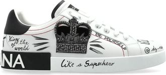 Dolce & Gabbana logo-patch sneakers - White