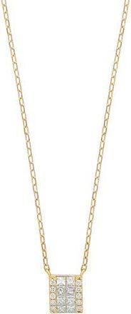 Bony Levy Gatsby Diamond Square Pendant Necklace in 18Ky at Nordstrom Rack