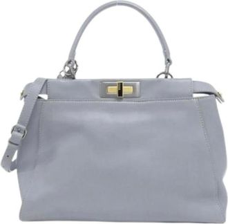 Fendi Pre-owned Handbags, female, Gray, Size: ONE SIZE Pre-owned Vintage Handbag