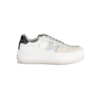 Calvin Klein White Polyester Womens Womens Sneaker