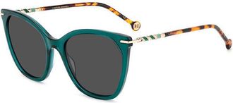 Carolina Herrera HER 0091/S XGW/IR Womens Sunglasses Green Size 56