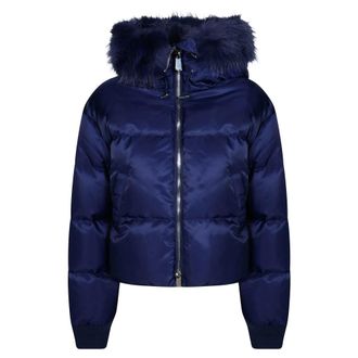 Pinko Pinko, Jassen, Dames, Blauw, XS, Polyester, Piastraia Padded Jacket