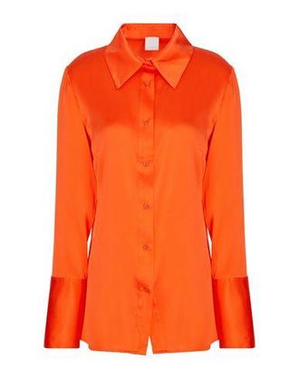 8 by YOOX STRETCH SILK-SATIN SHIRT