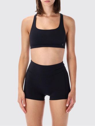 On Running Cropped Sports Top with Criss-Cross Straps and Square Neck