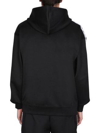 Moschino Logo-Embroidered Sweatshirt - Black