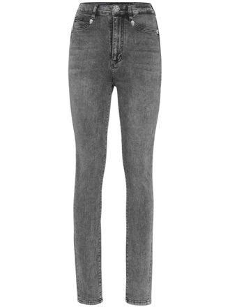 Philipp Plein Leggings a vita alta - Grigio