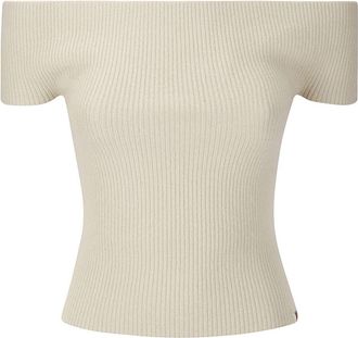 Extreme Cashmere ribbed top - White
