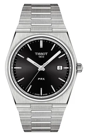 Tissot PRX Bracelet Watch, 40mm in Black at Nordstrom