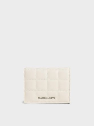 Charles & Keith Cassia Quilted Chain-Handle Mini Wallet