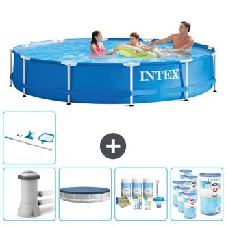 Intex Piscina Con Estructura Redonda - 366x76 Cm - 8-piezas Scb21