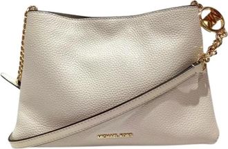 Michael Kors Pre-owned Schoudertas - Dames - Pre-owned - Beige - Maat: ONE Size Leer