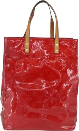 Louis Vuitton Pre-owned Tote Bags, female, Red, Size: ONE SIZE Pre-owned Vintage Monogram Vernis Handbag