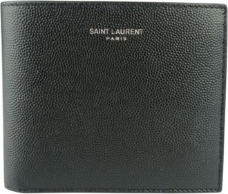 Saint Laurent Black Leather Wallet (Bi-Fold) (Pre-Owned)