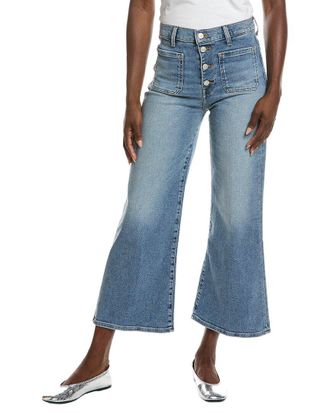 7 For All Mankind Ultra High-Rise Cropped Jo Fancy Wide Leg Jean