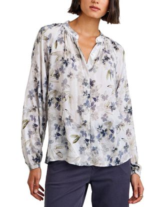 Bella Dahl Long Sleeve Shirred Raglan Shirt