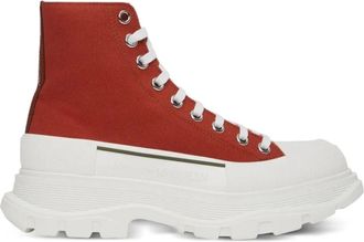 Alexander McQueen Sneakers Tread Slick Red/White - Rosso