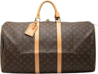 Louis Vuitton Pre-owned Weekend Bags, female, Brown, Size: ONE SIZE Pre-owned Keepall 55