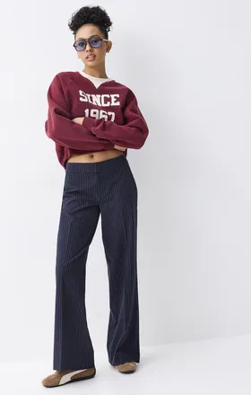 Twik Womens Pleated wide-leg dress pant