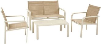 Hesperide Set di mobili da giardino piazza 4 posti in terracotta - Hesp&eacute;ride