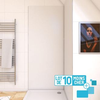 Aurlane Lote De 10 Paneles Murales De Aluminio Blanco Para Ba&ntilde;o - 90x210cm - Wallit