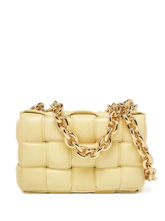 Bottega Veneta Cassette leather shoulder bag - women - Calf Leather - One Size - Yellow