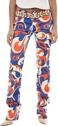 Dsquared2 Multicolor Regular Flat Front Pants
