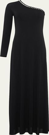 Eres Play One-Shoulder Ric Rac-Trim Long Dress