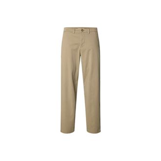 Selected Heren, Broeken, Beige, Maat: W33