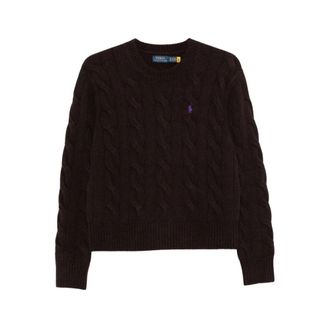 Ralph Lauren Trui - Dames - Ronde hals truien - Bruin - XS - Truien & Vesten