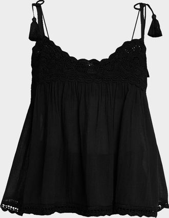 Ulla Johnson Bermuda Crochet Coverup Top