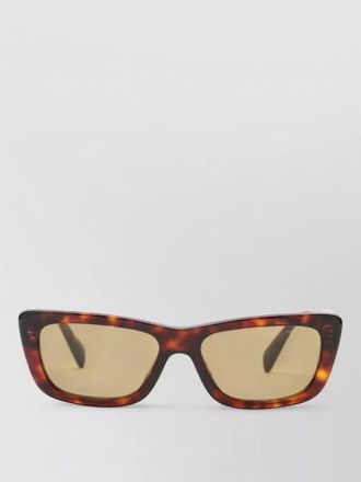 Miu Miu rectangular sunglasses tortoiseshell frame tinted lenses