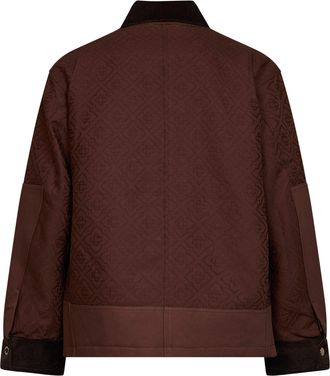 Casablanca Mens Safari Jacket Dark Brown Cotton Bomber