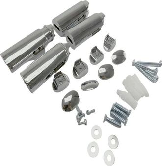 Atlantic Kit De Montaje En Pared Cromado Para Toalleros Timelis, 4 Uds