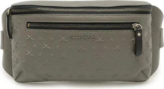 Jimmy Choo London Pre-owned Belt Bags, male, Gray, Size: ONE SIZE Pre-owned Leather 2way Waist Bag