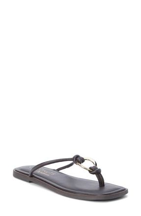Matisse Footwear Mission Flip Flop in Dark Brown Leather at Nordstrom, Size 11