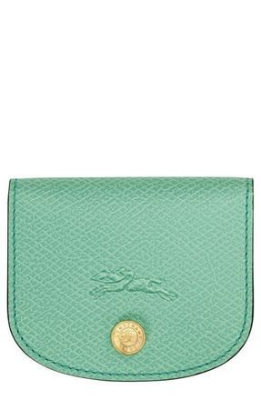 Longchamp Epure Leather Card Case in Mint at Nordstrom