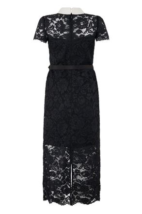 Self Portrait Black Lace Dress - Black