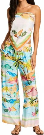 Seafolly South Pacific Pant In Turquoise