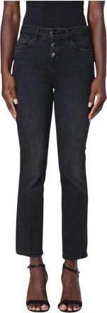 Liu Jo Dames, Jeans, Zwart, Maat: W32 Katoen