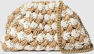 Maria La Rosa Womens Mini Game Dafne Clutch Bag In Natural And Brown