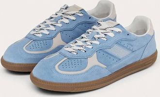 Alohas Womens Tb-490 Rife Leather Sneakers In Cornflower/cream