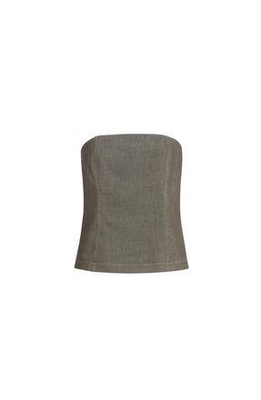 Brunello Cucinelli Bandeau top in Olive at Nordstrom, Size Xx-Small Eu