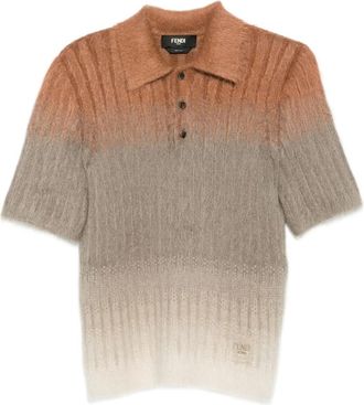 Fendi Gradient-effect Polo Shirt
