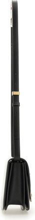 Ferragamo Womens Shoulder Bag Flame Black Calf Leather