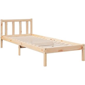 vidaXL Cama extralarga sin colchón madera maciza de pino 100x210 cm Vidaxl