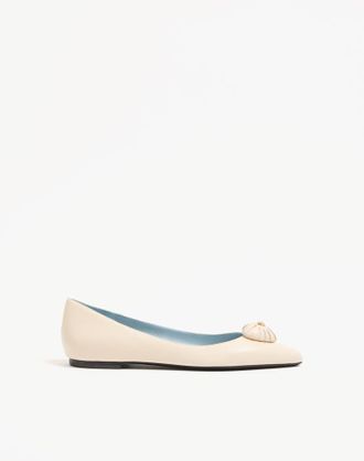 Valentino Garavani Coeur Royal Kidskin Ballerina Wo