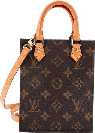 Louis Vuitton Brown Monogram Canvas Petit Sac Plat (Authentic Pre-Loved)