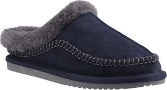 Hush Puppies Anika Su&egrave;de Dames Navy Slippers