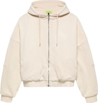 New Amsterdam Surf Association Hooded Zip Sweatshirt - Heren - Sweatshirts & Hoodies - Beige - Maat: L Katoen